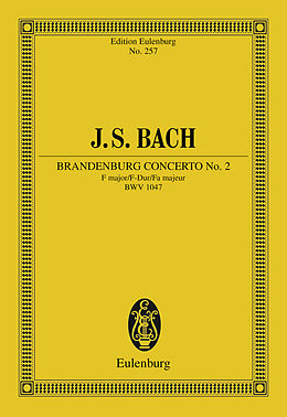 E-Book (pdf) Brandenburg Concerto No. 2 F major von Johann Sebastian Bach