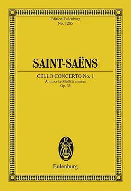 E-Book (pdf) Cello Concerto No. 1 A minor von Camille Saint-Saëns