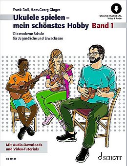 Frank Doll Notenblätter Ukulele spielen - mein schönstes Hobby (+Online Audio)