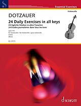 eBook (pdf) 24 Daily Exercises in all keys de Justus Johann Friedrich Dotzauer