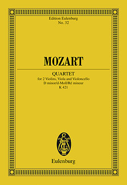 E-Book (pdf) String Quartet D minor von Wolfgang Amadeus Mozart