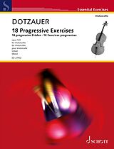 E-Book (pdf) 18 Progressive Exercises von Justus Johann Friedrich Dotzauer