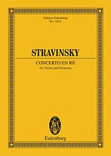 eBook (pdf) Concerto en ré de Igor Stravinsky