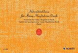 E-Book (pdf) Notebook for Anna Magdalena Bach von Johann Sebastian Bach