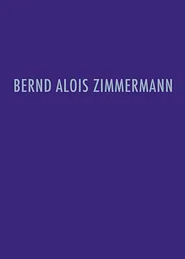E-Book (pdf) Bernd Alois Zimmermann Werkverzeichnis von Heribert Henrich