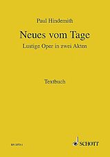Paul Hindemith Notenblätter Neues vom Tage