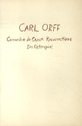 Carl Orff Notenblätter Comoedia de Christi Resurrectione