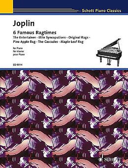 Scott Joplin Notenblätter 6 Famous Ragtimes