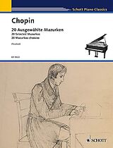 Frédéric Chopin Notenblätter 20 ausgewählte Mazurken