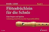 Heinrich Rohr Notenblätter Flötenbüchlein für die Schule Heft 2