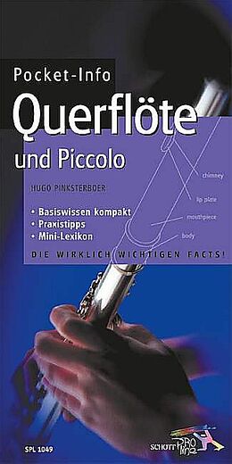 Paperback Pocket-Info Querflöte und Piccolo von Hugo Pinksterboer