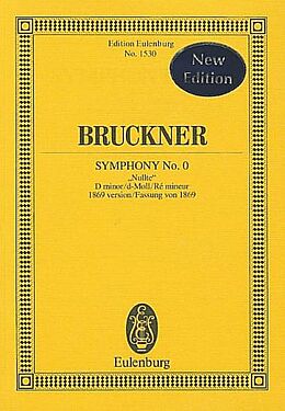 Anton Bruckner Notenblätter Sinfonie d-Moll Nr.0 Fassung von 1869