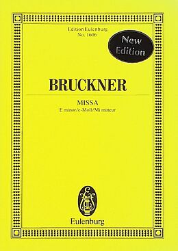 Anton Bruckner Notenblätter Missa e-Moll (Fassung von 1882)