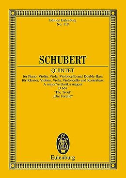 Franz Schubert Notenblätter Quintett A-Dur D667