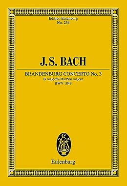 Johann Sebastian Bach Notenblätter Brandenburgisches Konzert Nr.3 G-Dur BWV1048