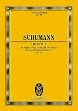Robert Schumann Notenblätter Quartett Es-Dur op.47