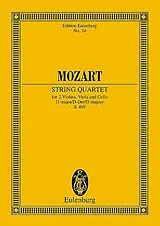Wolfgang Amadeus Mozart Notenblätter Streichquartett D-Dur KV499