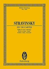 Igor Strawinsky Notenblätter Jeu de cartes