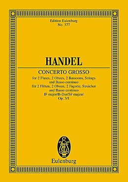 Georg Friedrich Händel Notenblätter Concerto grosso b flat major, op.3,1