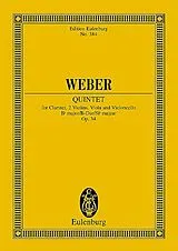 Carl Maria von Weber Notenblätter Quintett B-Dur op.34