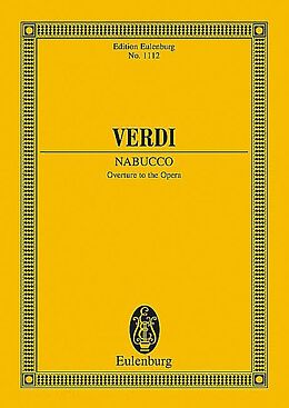 Giuseppe Verdi Notenblätter Nabucco Ouvertüre