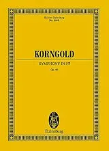 Erich Wolfgang Korngold Notenblätter Sinfonie Fis-Dur op.40