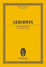 George Gershwin Notenblätter Concerto in F
