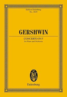 George Gershwin Notenblätter Concerto in F