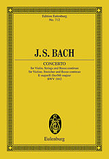 Johann Sebastian Bach Notenblätter Konzert E-Dur BWV1042