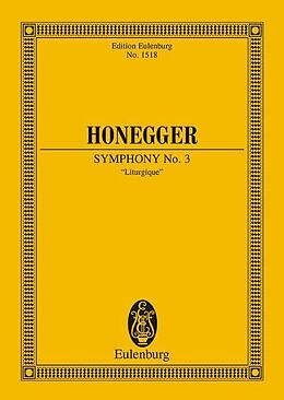 Arthur Honegger Notenblätter Sinfonie Nr.3