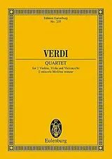 Giuseppe Verdi Notenblätter Streichquartett e-Moll