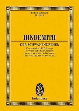 Paul Hindemith Notenblätter Der Schwanendreher für
