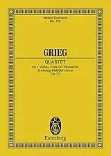 Edvard Hagerup Grieg Notenblätter Streichquartett g-Moll op.27