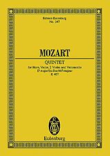 Wolfgang Amadeus Mozart Notenblätter Quintett Es-Dur