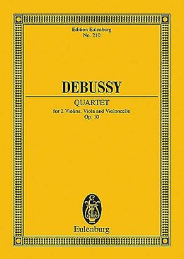 Claude Debussy Notenblätter Streichquartett op.10