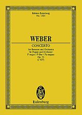 Carl Maria von Weber Notenblätter Konzert F-Dur op.75