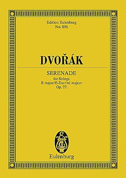 Antonin Leopold Dvorak Notenblätter Serenade E-Dur op.22