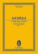 Pietro Antonio Locatelli Notenblätter Concerti op.3,1-4