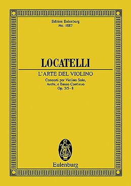 Pietro Antonio Locatelli Notenblätter Concerti op.3,5-8