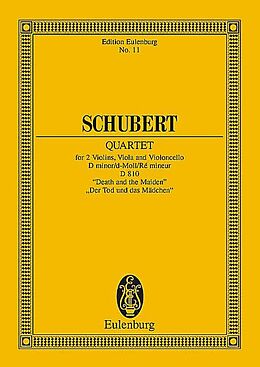 Franz Schubert Notenblätter Streichquartett d-Moll D810