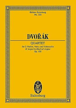 Antonin Leopold Dvorak Notenblätter Streichquartett As-Dur op.105