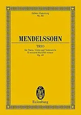 Felix Mendelssohn-Bartholdy Notenblätter Trio d-Moll op.49