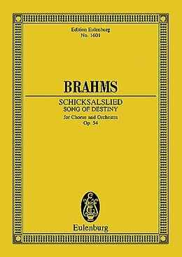 Johannes Brahms Notenblätter Schicksalslied op.54