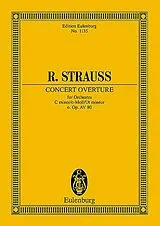 Richard Strauss Notenblätter Konzertouvertüre C-Moll AV80