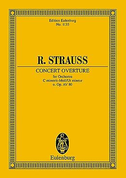 Richard Strauss Notenblätter Konzertouvertüre C-Moll AV80