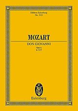 Wolfgang Amadeus Mozart Notenblätter Don Giovanni KV527