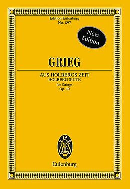 Edvard Hagerup Grieg Notenblätter Aus Holbergs Zeit op.40 - Suite