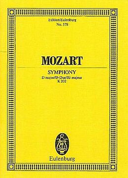 Wolfgang Amadeus Mozart Notenblätter Sinfonie D-Dur Nr.30 KV202