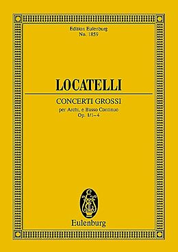 Pietro Antonio Locatelli Notenblätter Concerti grossi op.1 Nr. 1-4