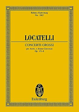 Pietro Antonio Locatelli Notenblätter Concerti grossi op.1 Nr. 5-8